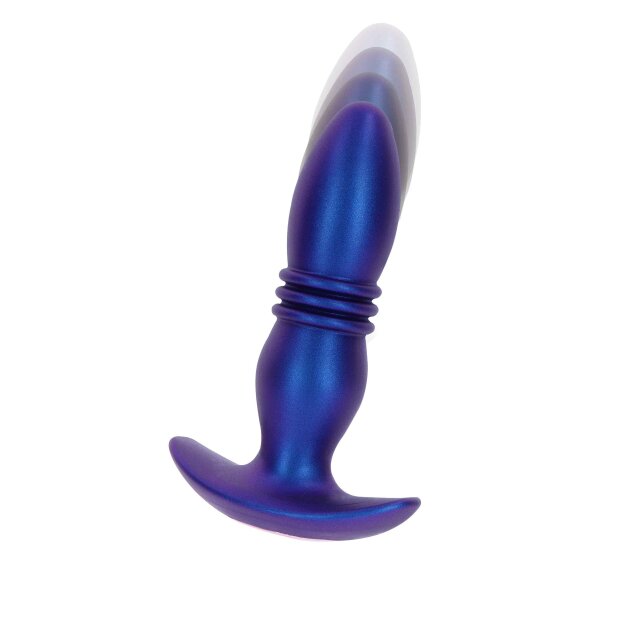 The Tough Thrusting Vibrating Plug Blue Metallic