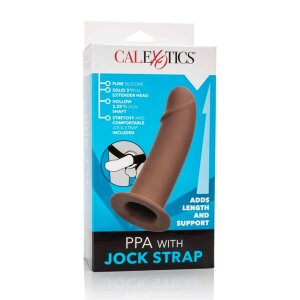 CalExotics PPA with Jock Strap Strap-On Braun 17,75 cm ⌀...