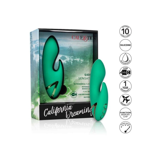 CalExotics Sierra Sensation Green Vibrator Grün 7,5 cm ⌀ 3,25 cm