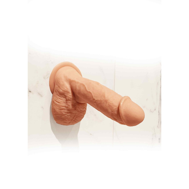 Silicone Vibrating Dildo Light skin tone