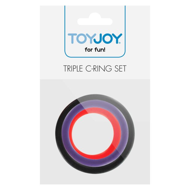 TOYJOY Triple Rings Multicolor Penisringe Mehrfarbig