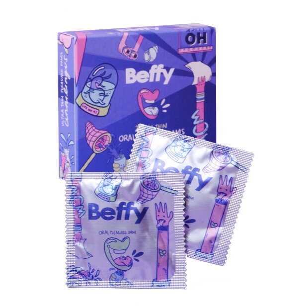 Beffy Oral Dam 2pcs Natural