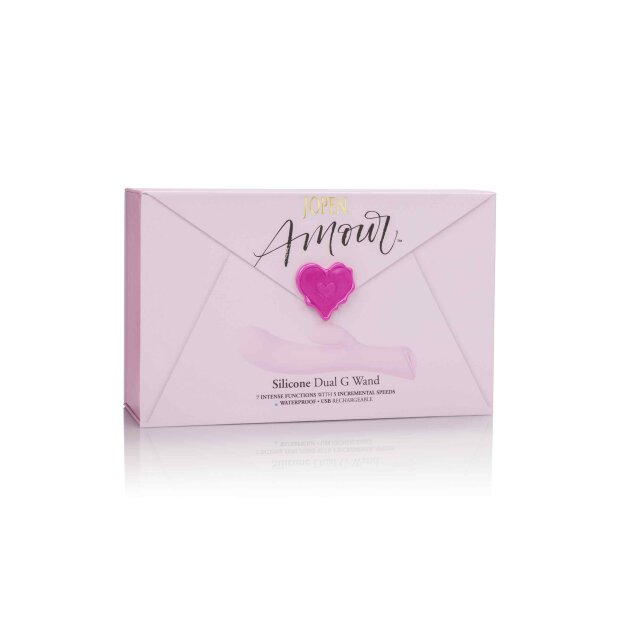 Jopen Amour Silicone Dual G Wand Vibrator Pink 12,75 cm