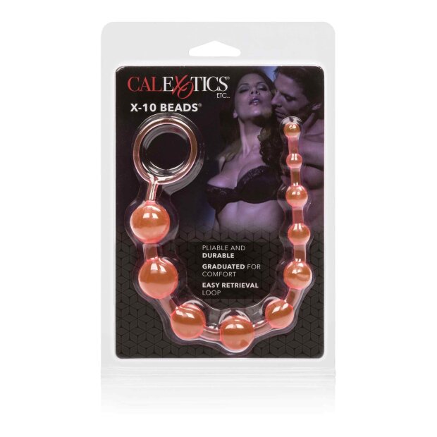 CalExotics X-10 Beads Analkugeln Pink 28 cm ⌀ 2,25 cm