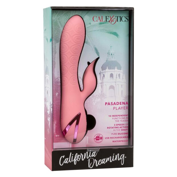 CalExotics Pasadena Player Pink Rabbit Vibrator 21,5 cm
