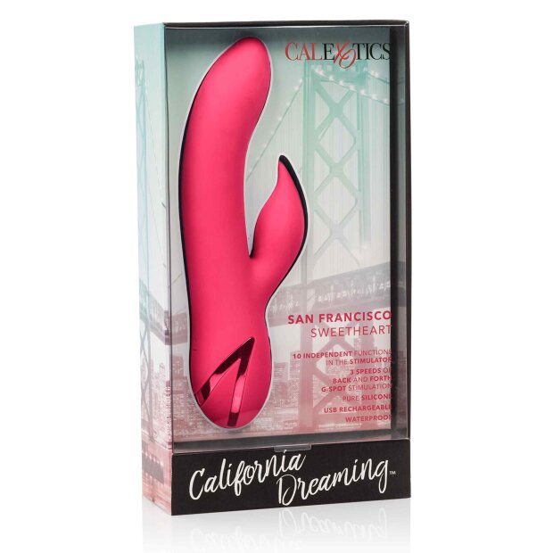 CalExotics San Francisco Sweetheart Rabbit Vibrator Pink 12 cm ⌀ 3,25 cm