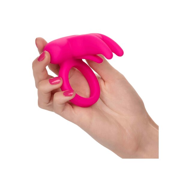 CalExotics Triple Clit Flicker Recharge Paarvibrator Pink ⌀ 3,75 cm