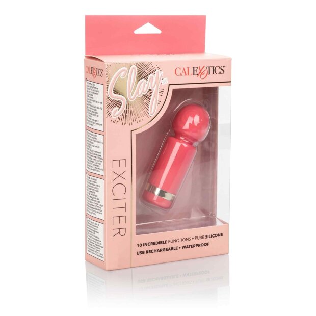 CalExotics Slay Exciter Mini Vibrator Pink 9,5 cm ⌀ 3,25 cm