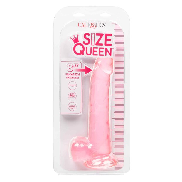 Queen Size Dong 8 Inch Pink