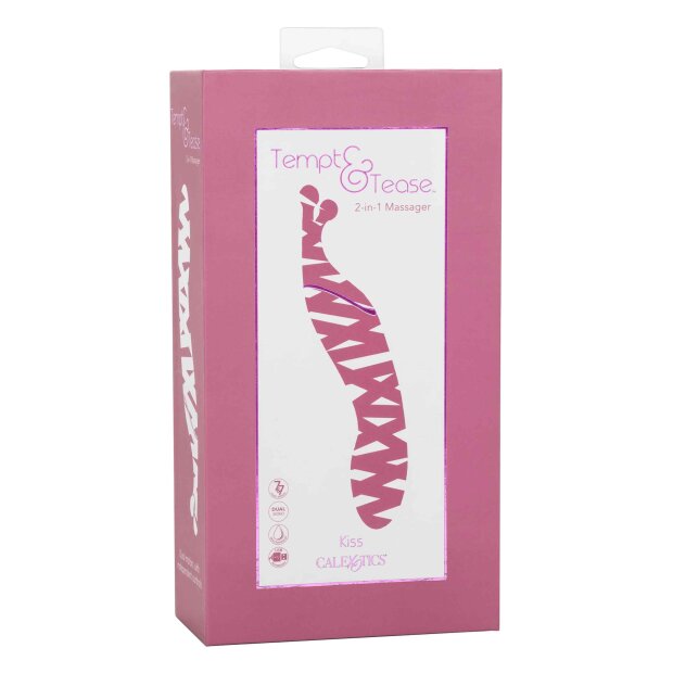 CalExotics Tempt And Tease Kiss Pink Vibrator 17,75 cm ⌀ 3,25 cm