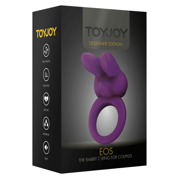 TOYJOY Eos The Rabbit C-Ring Vibrationsring Lila ⌀ 5,5 cm