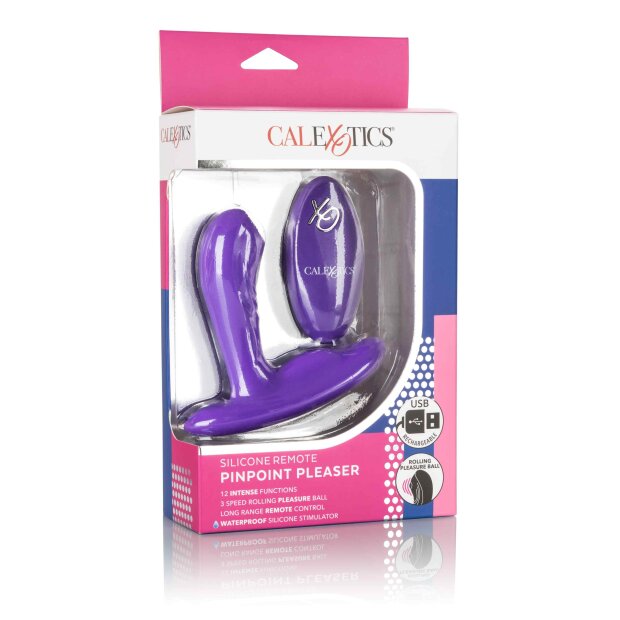 CalExotics Remote Pinpoint Pleaser Analplug Lila ⌀ 3,25 cm