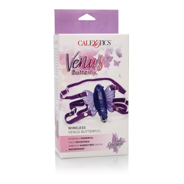 CalExotics Wireless Venus Butterfly Panty Vibrator Lila 9 cm ⌀ 9 cm