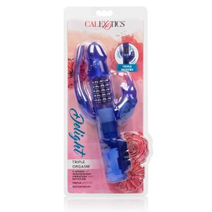CalExotics Delight Triple Orgasm Rabbit Vibrator Lila 12...