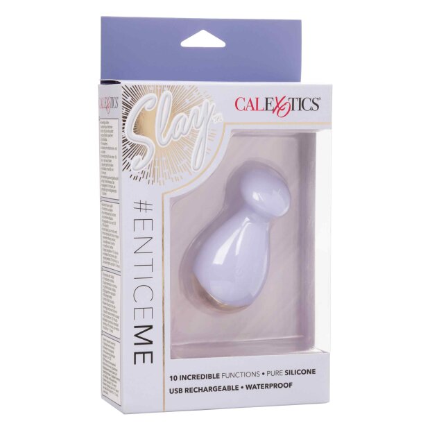 CalExotics Slay Entice Me Mini Vibrator Lila 9 cm ⌀ 3,8 cm