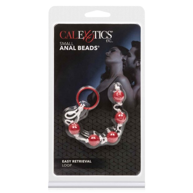 CalExotics Small Anal Beads Analkugeln Rot 10 cm ⌀ 1,2 cm