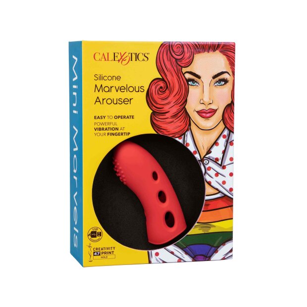 CalExotics Marvelous Arouser Vibrator Rot 10,25 cm ⌀ 3,75 cm