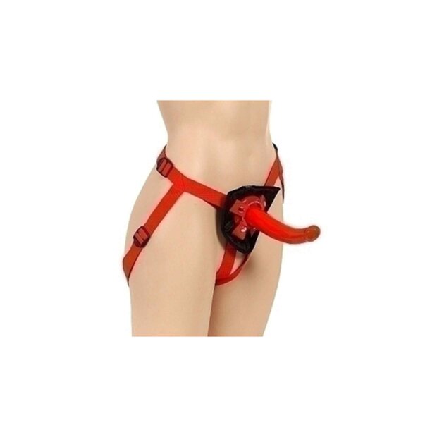 CalExotics Sophias Red Rider Strap-On Rot 17,75 cm ⌀ 3,75 cm