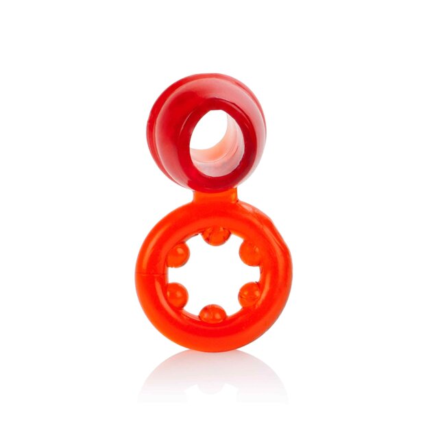 CalExotics Dual Support Magnum Ring Penisringe Rot ⌀ 4 cm