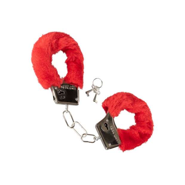 Playful Furry Cuffs Red