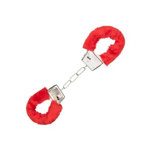 Playful Furry Cuffs Red