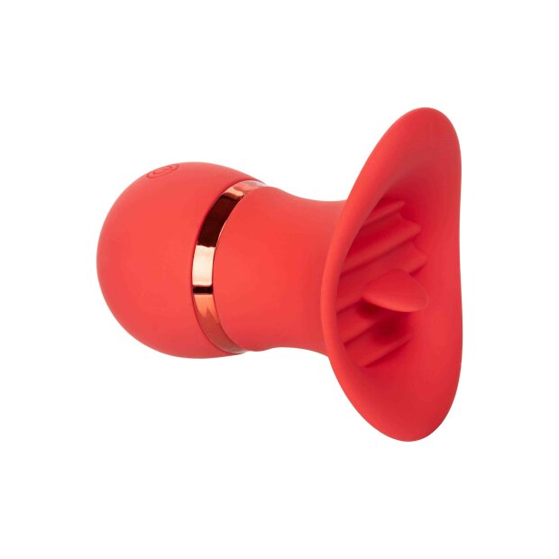 CalExotics French Kiss Charmer Mini Vibrator Rot 9 cm ⌀ 5,75 cm