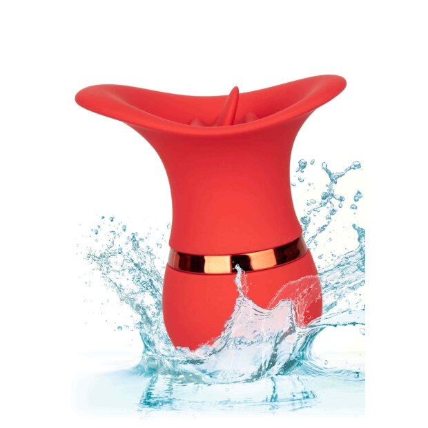 CalExotics French Kiss Charmer Mini Vibrator Rot 9 cm ⌀ 5,75 cm