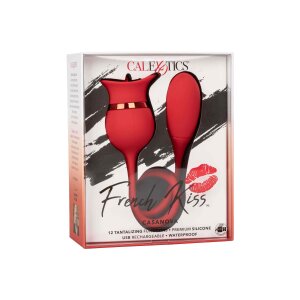 CalExotics French Kiss Casanova Vibrator Rot 7 cm
