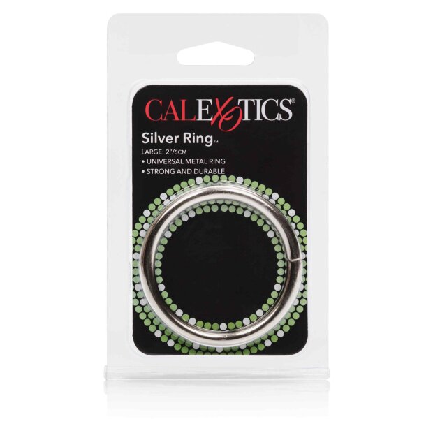 CalExotics Silver Ring Large Metallring Silber ⌀ 5 cm