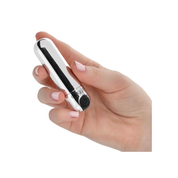 CalExotics Hideaway Bullet Mini Vibrator Silber 7,5 cm ⌀ 2 cm
