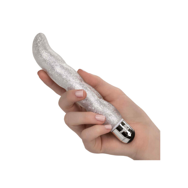 CalExotics Screwnicorn Vibrator Silber 13,25 cm ⌀ 2,5 cm