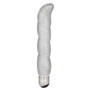 CalExotics Screwnicorn Vibrator Silber 13,25 cm ⌀ 2,5 cm