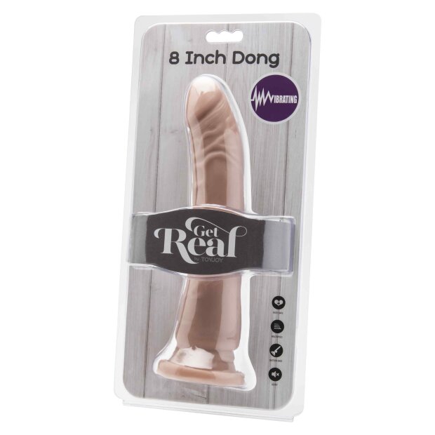 TOYJOY Dong Vibrating Skin Vibrator Beige 20,5 cm ⌀ 4 cm