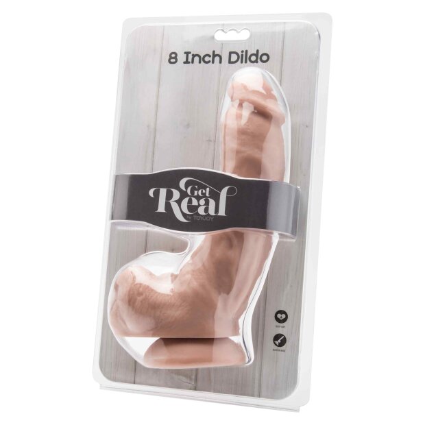 Dildo 8 inch with Balls Skin