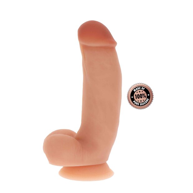 TOYJOY Silicone Dildo with Balls Dildo Beige 18 cm