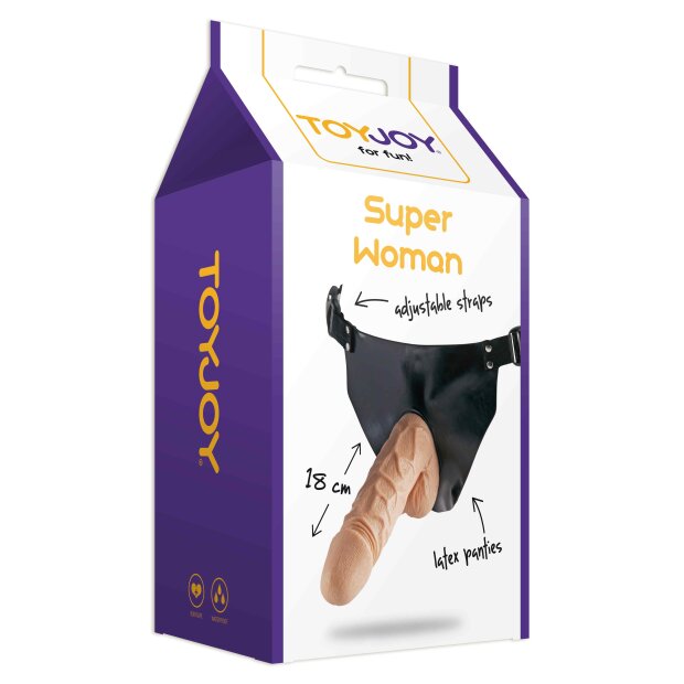 TOYJOY Superwoman Strap-On Beige 18 cm ⌀ 4,5 cm