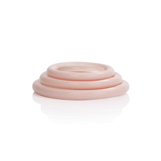 CalExotics Silicone Support Rings Penisringe Beige ⌀ 3,25 cm, 4 cm, 5 cm