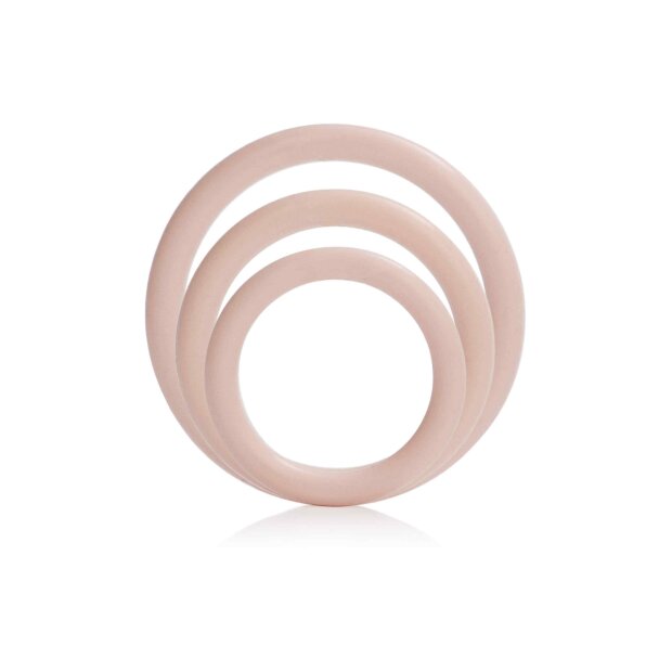CalExotics Silicone Support Rings Penisringe Beige ⌀ 3,25 cm, 4 cm, 5 cm