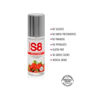 S8 WB Flavored Lube 125ml Strawberry