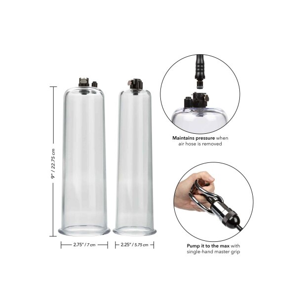 CalExotics Maximum Results Pump Set Penis Pumpe Transparent 2 Teilig