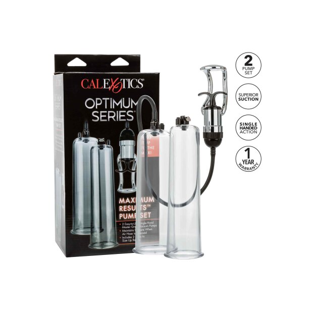 CalExotics Maximum Results Pump Set Penis Pumpe Transparent 2 Teilig