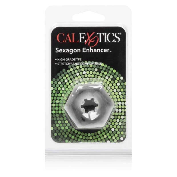 CalExotics Sexagon Enhancer Penisring Transparent ⌀ 4 cm