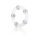 CalExotics Metallic Bead Ring Transparent Penisring ⌀ 5 cm