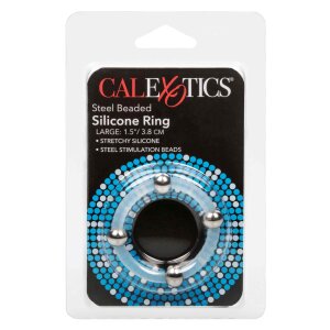 CalExotics Steel Beaded Silicone Ring Large Penisring...