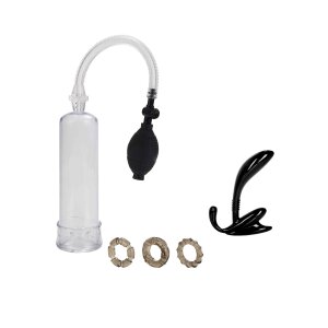 CalExotics His Essential Pump Kit Penis Pumpe Transparent