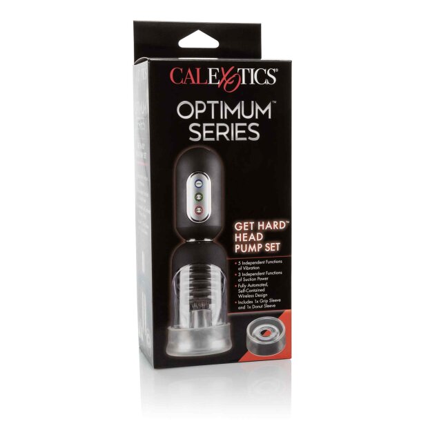 CalExotics Get Hard Head Pump Set Penis Pumpe Transparent
