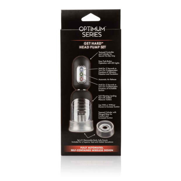 CalExotics Get Hard Head Pump Set Penis Pumpe Transparent