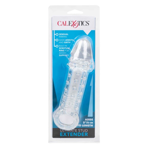 CalExotics Ultimate Stud Extender Penishülle Transparent 16 cm ⌀ 4,5 cm