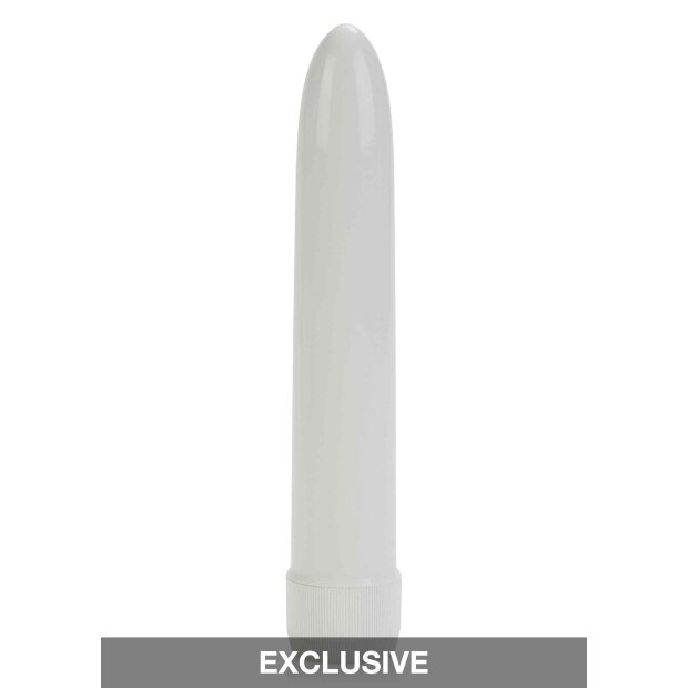 CalExotics Classic Chic Slimline Vibrator Weiß 17,75 cm ⌀ 3,75 cm