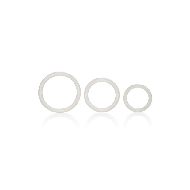 CalExotics Tri-Rings Penisringe Transparent